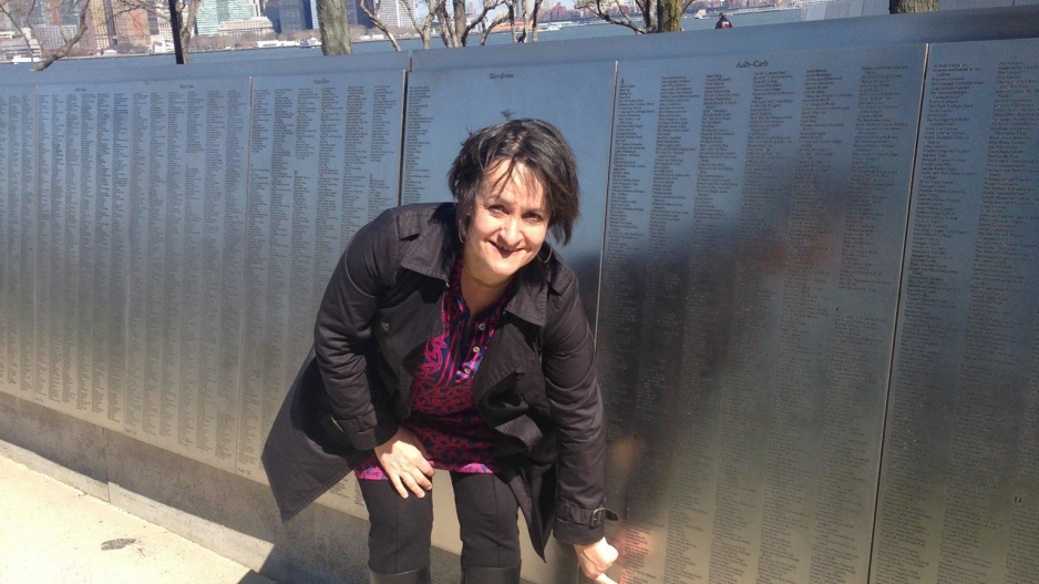 Katjana at The American Immigrant Wall of Honor, Ellis Island